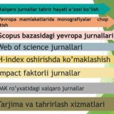 Scientific Journals »»»Ilmiy Jurnallar