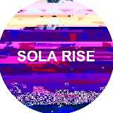 SOLA RISE on bluberry sky