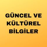 2020 KPSS – Güncel ve Kültürel Bilgiler Grubu