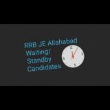 RRB JE Waiting/Standby Allahabad⏳